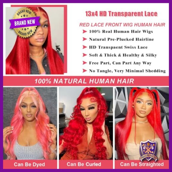 26 Inch Straight Human Hair Wig 13x4 HD Lace Front Glueless Pre Plucked main image 4